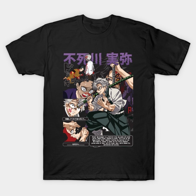 Sanemi Shinazugawa 01: The Tempestuous Wind Hashira Design T-Shirt by OtakuAnimePH